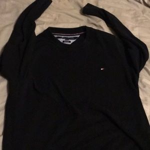 Black Tommy Hilfiger crewneck